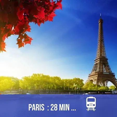 L'eden - Center - 8 Min, Paris 28 Min - Gare 1 Min - Parking - Free Wifi Апартаменты